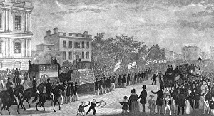 Protesters Prints: Chartist petition procession