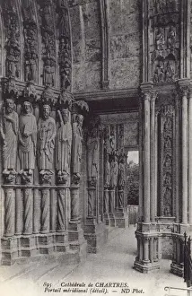 Chartres Prints: Chartres Cathedral, France - Interior of South entrance