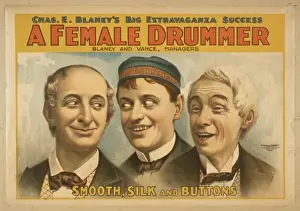 Chas. E. Blaneys big extravaganza success, A female drummer