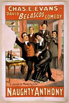 Chas Prints: Chas. E. Evans in David Belascos comedy, Naughty Anthony
