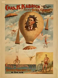 Chas Prints: Chas. H. Kabrich, the only bike-chute aeronaut novel and thr