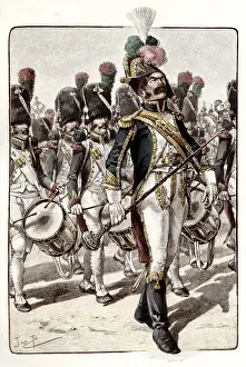 Chasseurs Prints: CHASSEUR DRUM-MAJOR