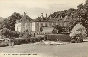 Vevey Prints: Chateau d Hauteville near Vevey, Switzerland