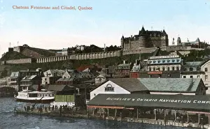 Quebec Prints: Chateau Frontenac and Citadel, Quebec, Canada
