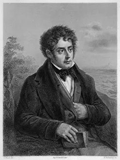 Rene Prints: Chateaubriand with Book