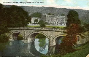 Chatsworth House & Bridge, Bakewell, Derbyshire