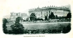 Derwent Prints: Chatsworth House from the River Derwent