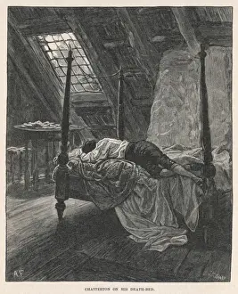 1752 Prints: Chatterton Deathbed