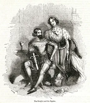 Images Dated 14th October 2019: Chaucer, The Canterbury Tales -- Knight and Squire
