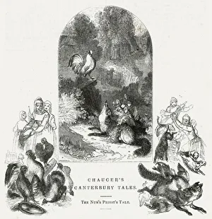 Images Dated 24th December 2019: Chaucer, The Canterbury Tales -- The Nuns Priests Tale