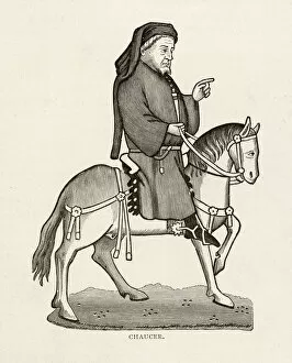 Chaucer Collection: CHAUCER ON HORSE