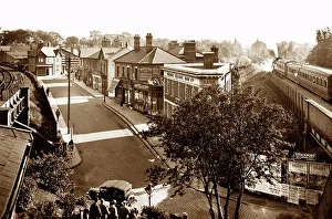 Hulme Prints: Cheadle Hulme from the Railway Station probably 1920s