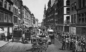 Cheapside showing Bow Church, London