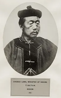 Cheboo Lama, Minister of Sikhim, Tibetan