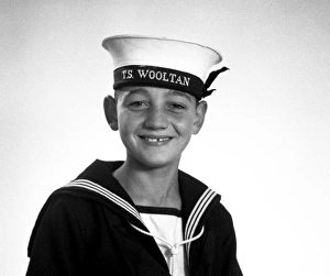 Images Dated 3rd April 2012: Cheeky sea cadet, TS Wooltan, Walton-on-the-Naze, Essex
