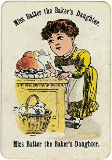 Bakers Prints: Cheery Families - Miss Batter the Bakers Daughter