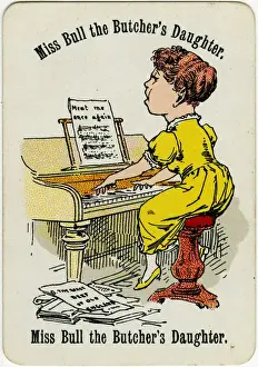 Butchers Prints: Cheery Families - Miss Bull the Butchers Daughter