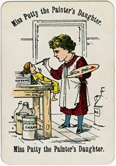Bunhill Prints: Cheery Families - Miss Putty the Painters Daughter