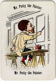 Plank Prints: Cheery Families - Mr Putty the Painter