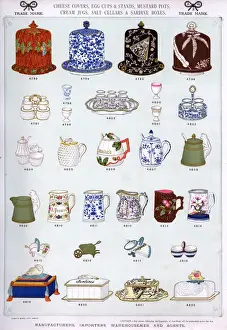 Cellars Prints: Cheese Covers, Egg Cups, Pots and Jugs, Plate 38