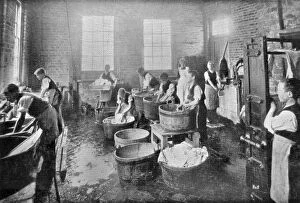 Images Dated 22nd September 2015: Chelmsford Industrial School - Washing Day