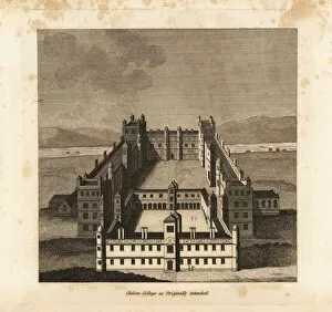 Stockdale Collection: Chelsea College as originally intended by King James I