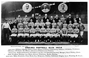 Management Prints: Chelsea Football Club team 1907-1908