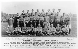 Management Prints: Chelsea Football Club team 1908-1909