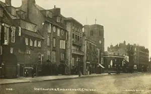 Chelsea Old Church and the Embankment, London