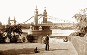 Chelsea Suspension Bridge Victorian period