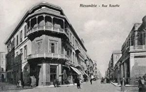 Rosette Prints: Chemist at the corner of Rue Rosette in Alexandria, Egypt