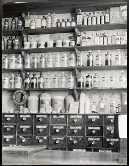 Reconstruction Prints: Chemist Shop C19Th