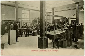 Pupils Collection: Chemistry Laboratory at Eton College, Berkshire