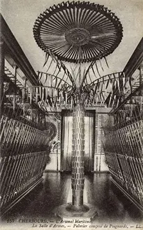 Cherbourg, France - The Arsenal - Palm Tree made of daggers