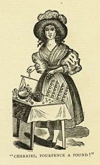 Cherries Prints: Cherries, Fourpence a Pound! Cries of London