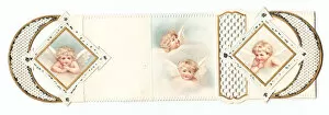 Images Dated 11th May 2018: Four cherubs on a greetings card