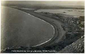 Gravel Prints: Chesil Beach, Dorset which runs for 18 miles from West Bay to the Isle of Portland