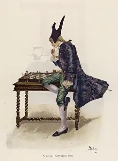 Pieces Prints: Chess Game Duboy 18C