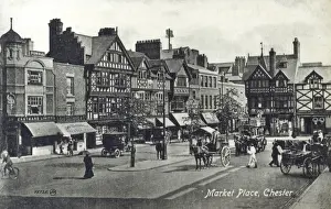 Market Place Prints: Chester - The Market Place