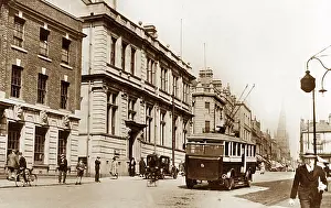 Trolleybus Prints: Chesterfield High Street Trolleybus possibly 1930/40s