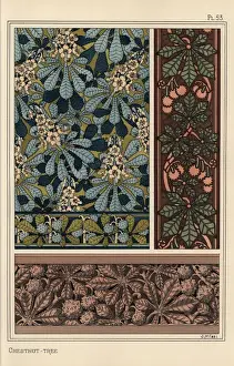 Chestnut tree in art nouveau patterns