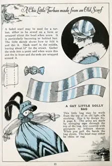 A chic little turban made from an old scarf
