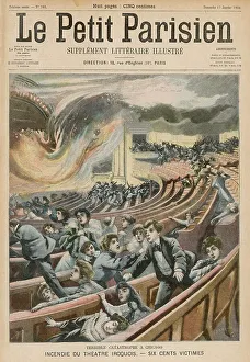 Fleeing Prints: CHICAGO THEATRE FIRE