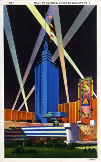 Beams Prints: Chicago Worlds Fair 1933 - Hall of Science