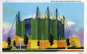 Wires Prints: Chicago Worlds Fair 1933 - Travel Building