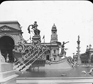 Oarsmen Prints: Chicago Worlds Fair - McMonnies Fountain