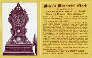 Images Dated 10th May 2018: Chicago Worlds Fair - Meiers Wonderful Clock