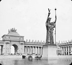 Chicago Prints: Chicago Worlds Fair - Republic Statue