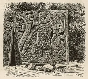 Chichen Prints: Chichen Itza / Cat Relief