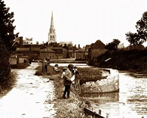 Chichester Prints: Chichester from the River Victorian period